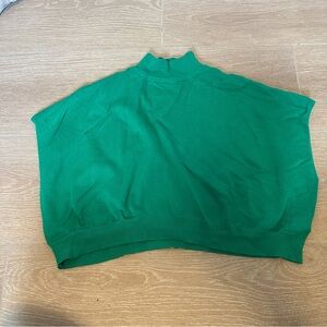 5 for $25 SHEIN Green Cropped Mock Neck Sweater Top